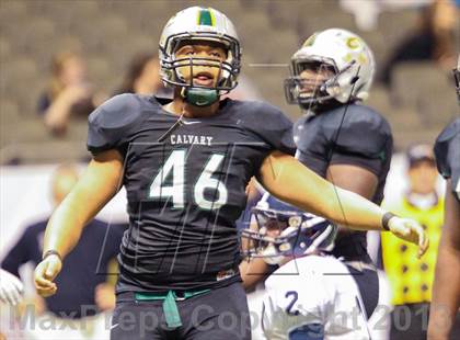 Thumbnail 2 in Archbishop Hannan vs. Calvary Baptist Academy (LHSAA D3 Final) photogallery.