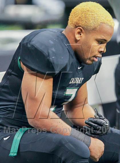 Thumbnail 1 in Archbishop Hannan vs. Calvary Baptist Academy (LHSAA D3 Final) photogallery.