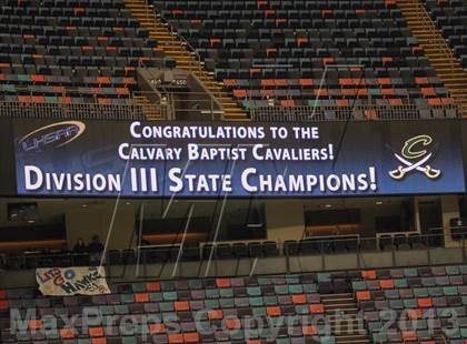 Thumbnail 3 in Archbishop Hannan vs. Calvary Baptist Academy (LHSAA D3 Final) photogallery.