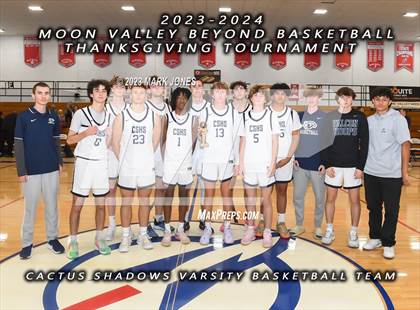 Thumbnail 1 in Cactus Shadows vs. Highland (Moon Valley Beyond Basketball Thanksgiving Tournament - Final) photogallery.
