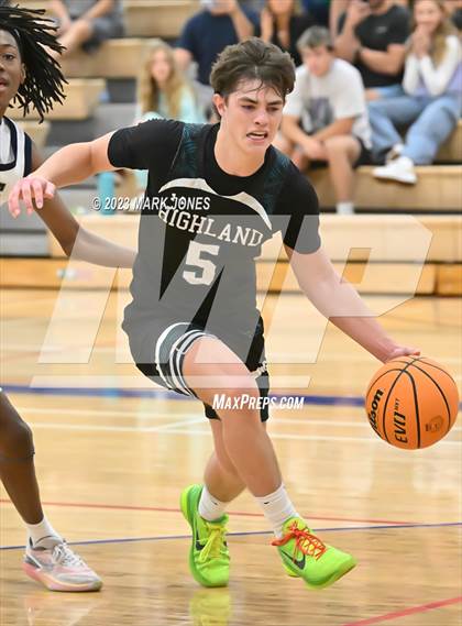 Thumbnail 1 in Cactus Shadows vs. Highland (Moon Valley Beyond Basketball Thanksgiving Tournament - Final) photogallery.