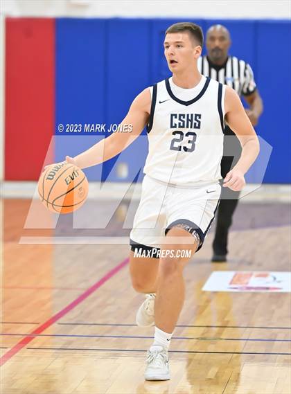 Thumbnail 3 in Cactus Shadows vs. Highland (Moon Valley Beyond Basketball Thanksgiving Tournament - Final) photogallery.