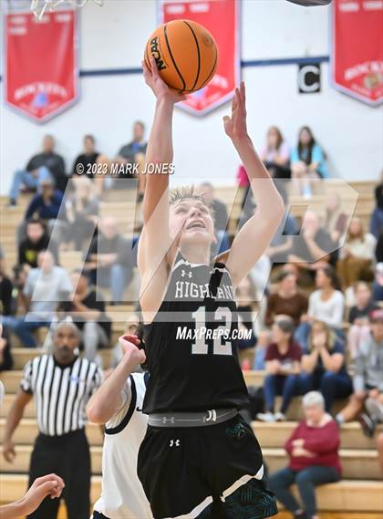 Thumbnail 3 in Cactus Shadows vs. Highland (Moon Valley Beyond Basketball Thanksgiving Tournament - Final) photogallery.