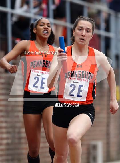 Thumbnail 3 in Penn Relays (Girls 4 x 100) photogallery.