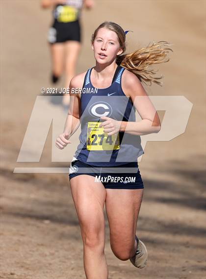 Thumbnail 2 in CIF State Cross Country Championships (Girls D5 Race) photogallery.