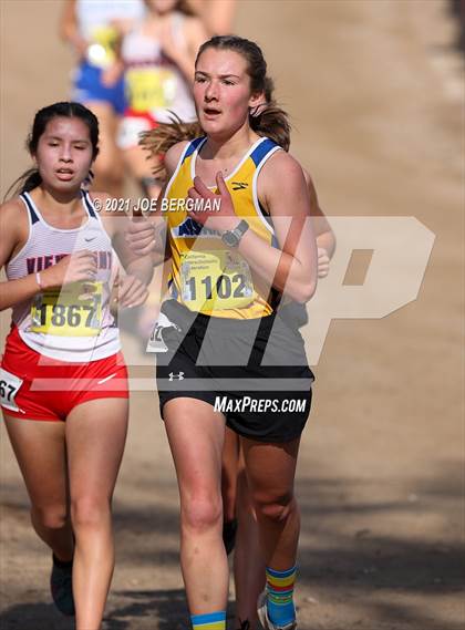 Thumbnail 2 in CIF State Cross Country Championships (Girls D5 Race) photogallery.