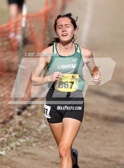Thumbnail 1 in CIF State Cross Country Championships (Girls D5 Race) photogallery.