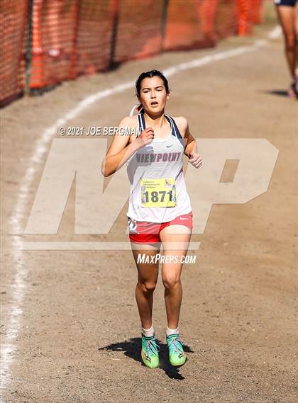 Thumbnail 2 in CIF State Cross Country Championships (Girls D5 Race) photogallery.