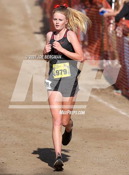 Thumbnail 2 in CIF State Cross Country Championships (Girls D5 Race) photogallery.