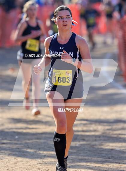 Thumbnail 2 in CIF State Cross Country Championships (Girls D5 Race) photogallery.
