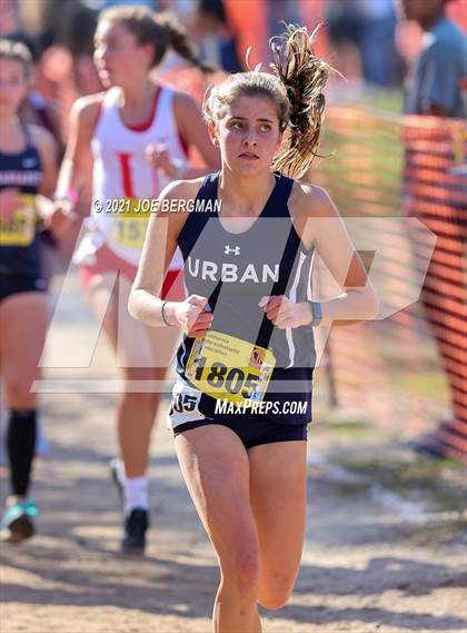 Thumbnail 1 in CIF State Cross Country Championships (Girls D5 Race) photogallery.