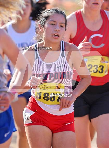 Thumbnail 3 in CIF State Cross Country Championships (Girls D5 Race) photogallery.