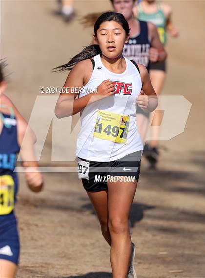 Thumbnail 3 in CIF State Cross Country Championships (Girls D5 Race) photogallery.