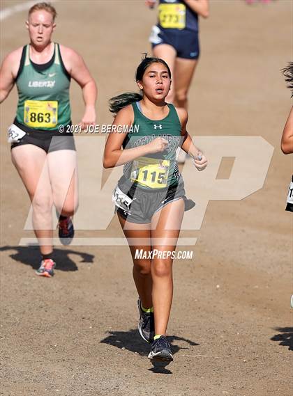 Thumbnail 1 in CIF State Cross Country Championships (Girls D5 Race) photogallery.