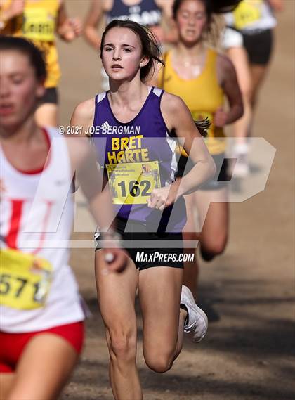 Thumbnail 1 in CIF State Cross Country Championships (Girls D5 Race) photogallery.