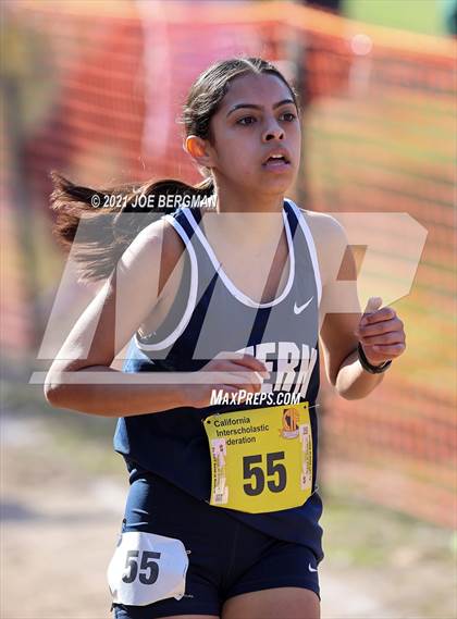 Thumbnail 1 in CIF State Cross Country Championships (Girls D5 Race) photogallery.
