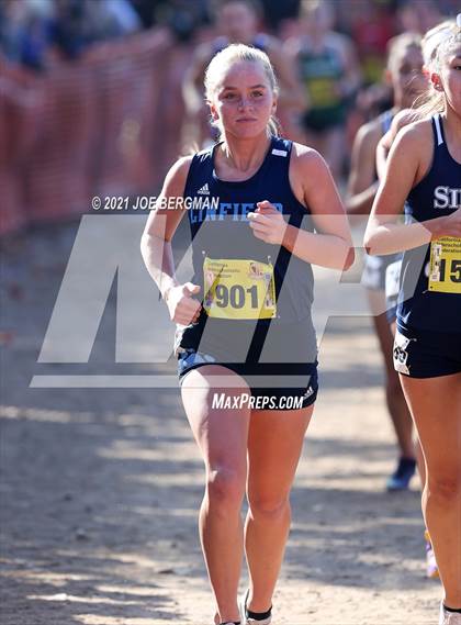 Thumbnail 2 in CIF State Cross Country Championships (Girls D5 Race) photogallery.