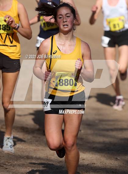 Thumbnail 2 in CIF State Cross Country Championships (Girls D5 Race) photogallery.
