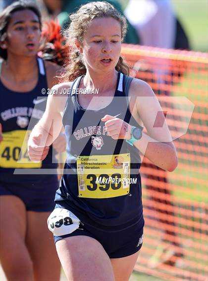 Thumbnail 1 in CIF State Cross Country Championships (Girls D5 Race) photogallery.