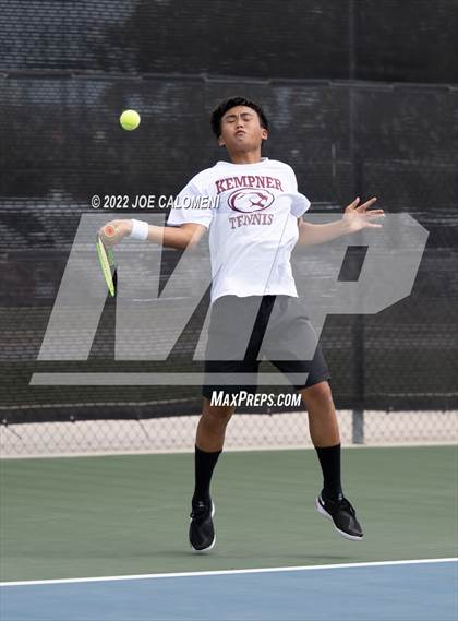 Thumbnail 1 in Fort Bend Kempner vs Lubbock (UIL 5A Boys Singles State Quarterfinal) photogallery.