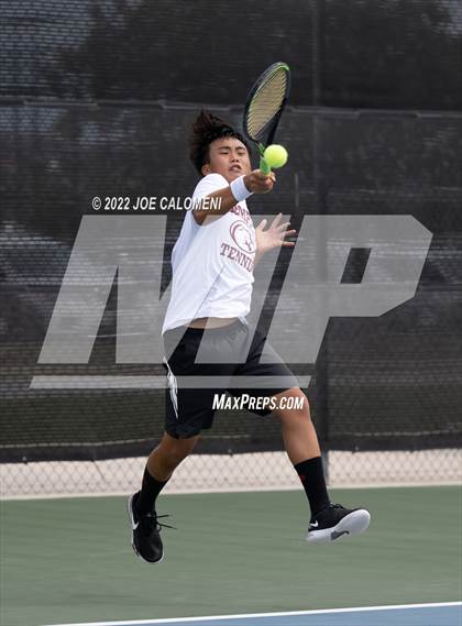 Thumbnail 3 in Fort Bend Kempner vs Lubbock (UIL 5A Boys Singles State Quarterfinal) photogallery.