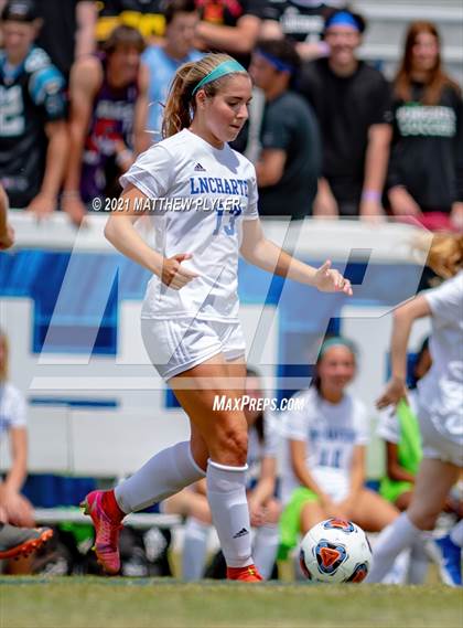 Thumbnail 3 in Lake Norman Charter vs. Carrboro (1 of 2 - NCHSAA 2A Final - game action) photogallery.