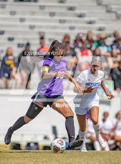 Thumbnail 3 in Lake Norman Charter vs. Carrboro (1 of 2 - NCHSAA 2A Final - game action) photogallery.