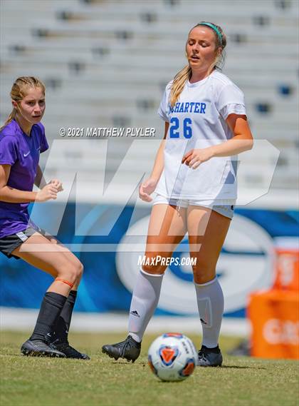 Thumbnail 1 in Lake Norman Charter vs. Carrboro (1 of 2 - NCHSAA 2A Final - game action) photogallery.