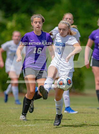 Thumbnail 1 in Lake Norman Charter vs. Carrboro (1 of 2 - NCHSAA 2A Final - game action) photogallery.