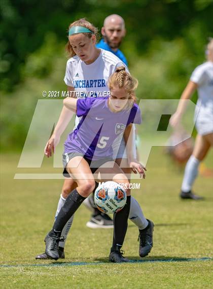 Thumbnail 3 in Lake Norman Charter vs. Carrboro (1 of 2 - NCHSAA 2A Final - game action) photogallery.