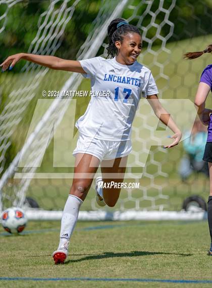 Thumbnail 3 in Lake Norman Charter vs. Carrboro (1 of 2 - NCHSAA 2A Final - game action) photogallery.