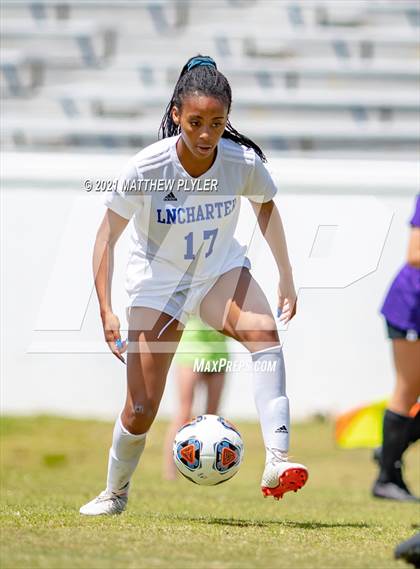 Thumbnail 3 in Lake Norman Charter vs. Carrboro (1 of 2 - NCHSAA 2A Final - game action) photogallery.