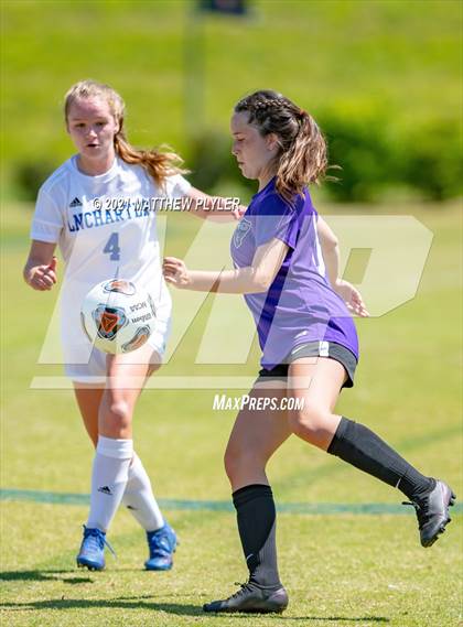 Thumbnail 3 in Lake Norman Charter vs. Carrboro (1 of 2 - NCHSAA 2A Final - game action) photogallery.