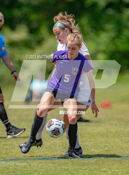 Thumbnail 1 in Lake Norman Charter vs. Carrboro (1 of 2 - NCHSAA 2A Final - game action) photogallery.