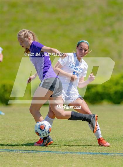 Thumbnail 1 in Lake Norman Charter vs. Carrboro (1 of 2 - NCHSAA 2A Final - game action) photogallery.