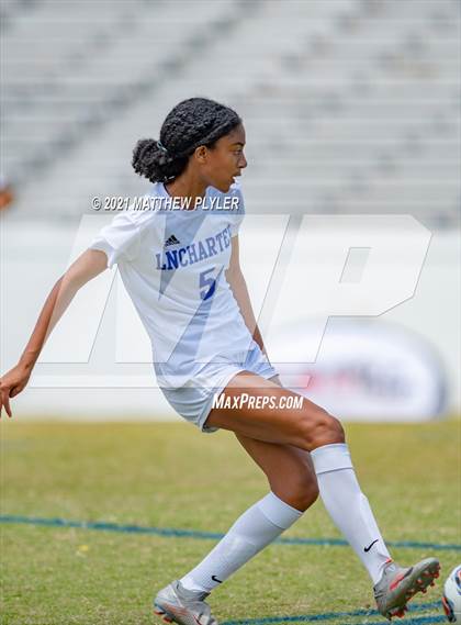 Thumbnail 2 in Lake Norman Charter vs. Carrboro (1 of 2 - NCHSAA 2A Final - game action) photogallery.