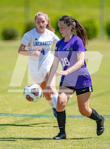 Thumbnail 2 in Lake Norman Charter vs. Carrboro (1 of 2 - NCHSAA 2A Final - game action) photogallery.