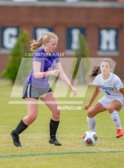 Thumbnail 2 in Lake Norman Charter vs. Carrboro (1 of 2 - NCHSAA 2A Final - game action) photogallery.