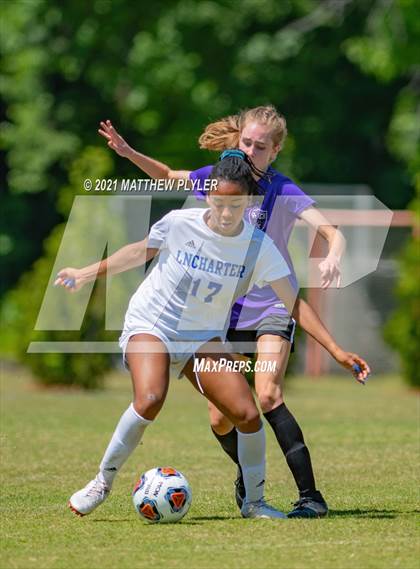 Thumbnail 1 in Lake Norman Charter vs. Carrboro (1 of 2 - NCHSAA 2A Final - game action) photogallery.