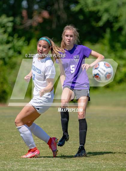 Thumbnail 1 in Lake Norman Charter vs. Carrboro (1 of 2 - NCHSAA 2A Final - game action) photogallery.