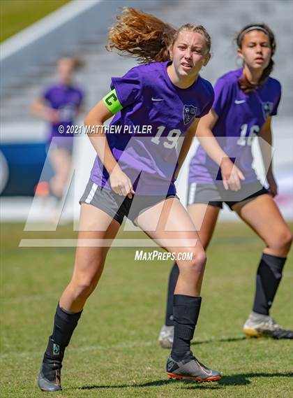 Thumbnail 1 in Lake Norman Charter vs. Carrboro (1 of 2 - NCHSAA 2A Final - game action) photogallery.