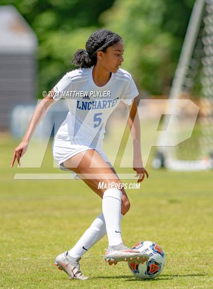 Thumbnail 3 in Lake Norman Charter vs. Carrboro (1 of 2 - NCHSAA 2A Final - game action) photogallery.