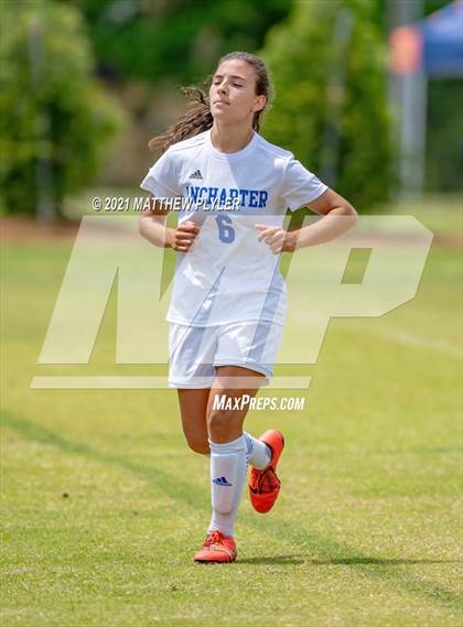Thumbnail 3 in Lake Norman Charter vs. Carrboro (1 of 2 - NCHSAA 2A Final - game action) photogallery.