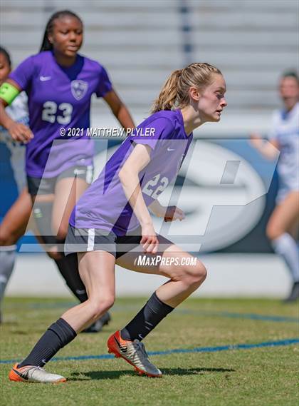 Thumbnail 3 in Lake Norman Charter vs. Carrboro (1 of 2 - NCHSAA 2A Final - game action) photogallery.