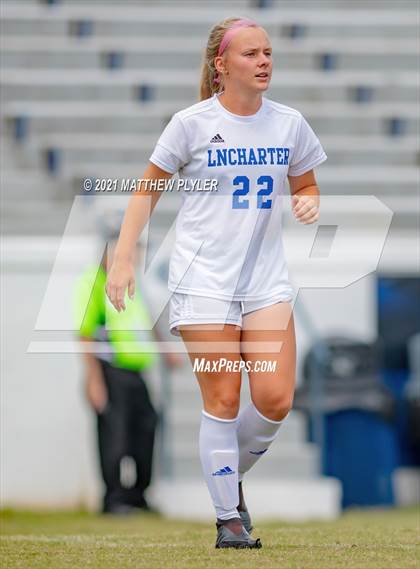 Thumbnail 3 in Lake Norman Charter vs. Carrboro (1 of 2 - NCHSAA 2A Final - game action) photogallery.