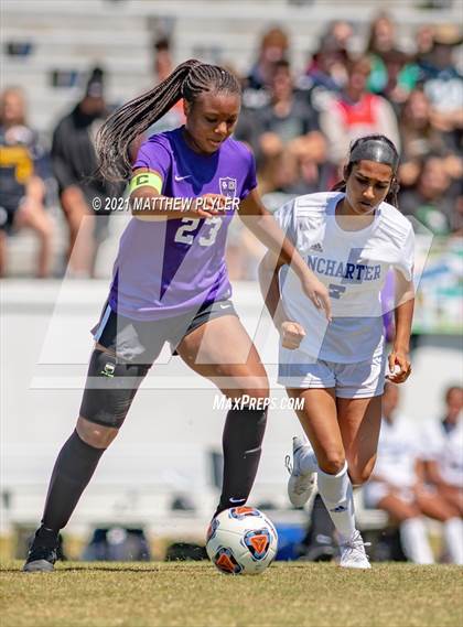 Thumbnail 2 in Lake Norman Charter vs. Carrboro (1 of 2 - NCHSAA 2A Final - game action) photogallery.
