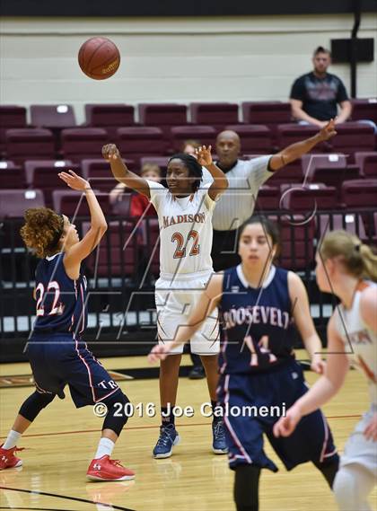 Thumbnail 2 in Madison vs Roosevelt [Theodore] (Blossom Athletic Center) photogallery.