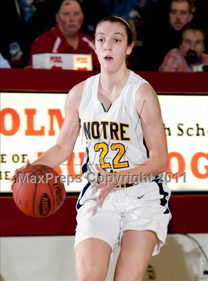 Thumbnail 1 in Holy Cross vs. Notre Dame Academy (35th District Championship) photogallery.