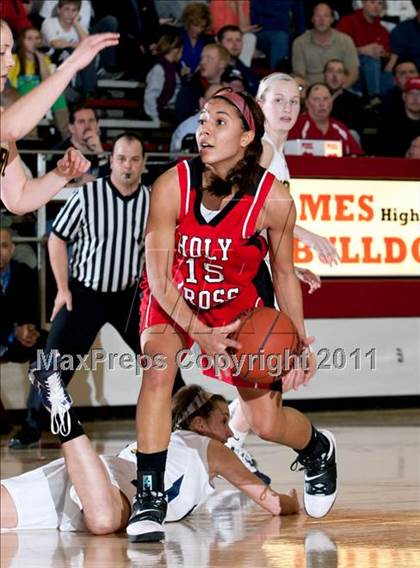 Thumbnail 1 in Holy Cross vs. Notre Dame Academy (35th District Championship) photogallery.