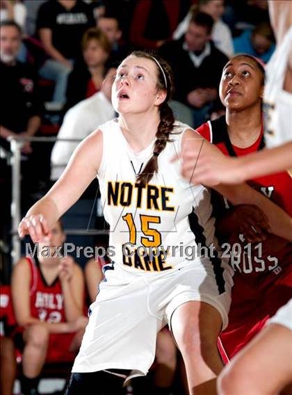 Thumbnail 2 in Holy Cross vs. Notre Dame Academy (35th District Championship) photogallery.